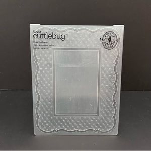 Cuttlebug Kirstie Allsop 4” x 6” embossing folder - POLKA DOT FRAME